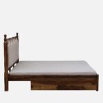 Morlenza Elegant Wooden Platform Bed in Honey Oak Finish - Image 2