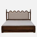Morlenza Elegant Wooden Platform Bed in Honey Oak Finish - Image 5