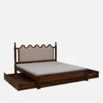 Morlenza Elegant Wooden Platform Bed in Honey Oak Finish - Image 12