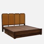 Nraftello Handmade Sheesham Wood Bedroom Bed for Modern Homes - Image 3