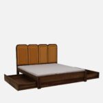 Nraftello Handmade Sheesham Wood Bedroom Bed for Modern Homes - Image 5
