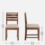 Nelmor Premium Sheesham Wood 8 Seater Dining Set with Comfortable Chairs - Image 3