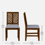 Crlena Handcrafted Wooden 8 Seater Dining Table Set for Modern Homes - Image 9