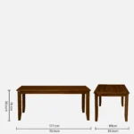Crlena Handcrafted Wooden 8 Seater Dining Table Set for Modern Homes - Image 12