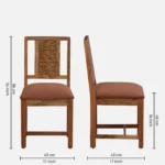 Gorvella Large Wooden 8 Seater Dining Set for Spacious Dining Areas - Image 6