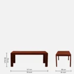 Vorvick Handcrafted 8 Seater Wooden Dining Set with Elegant Design - Image 3