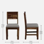 Wravino Contemporary 8 Seater Wooden Dining Set for Family Dining - Image 5