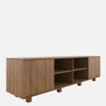 Ridgewood Acacia Wood TV Unit in Water Resistant Antique Walnut Finish - Image 5
