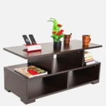 Elvara Rectangular Coffee Table with Open Shelf Storage - Image 6