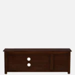 Ashford Sheesham Wood Media Console in Scratch Resistant Honey Oak Finish - Image 8