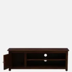 Ashford Sheesham Wood Media Console in Scratch Resistant Honey Oak Finish - Image 9
