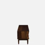 Elmswood Mango Wood TV Console in Stain Resistant Dark Mahogany Finish - Image 6