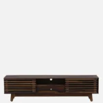 Brentwood Rubberwood TV Stand in Fade Resistant Natural Wenge Finish - Image 4