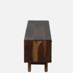 Brentwood Rubberwood TV Stand in Fade Resistant Natural Wenge Finish - Image 5