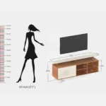 Grovemill Engineered Wood TV Console in Heat Resistant Warm Chestnut Finish - Image 3
