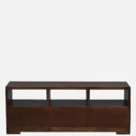 Cedarvale Acacia Solid Wood Media Unit in Stain Resistant Golden Teak Finish - Image 6