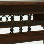 Reclaimed Driftwood Coffee Table with Glass Top in Antique Oak - Image 5