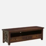 Harborwood Sheesham Wood TV Console in Scratch Resistant Warm Walnut Finish - Image 7