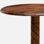 Elm Wood Industrial Coffee Table with Metal Frame in Smoke Grey - Image 2