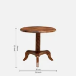 Elm Wood Industrial Coffee Table with Metal Frame in Smoke Grey - Image 5