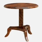 Elm Wood Industrial Coffee Table with Metal Frame in Smoke Grey - Image 6