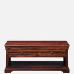 Wenge Wood Contemporary Coffee Table in Espresso Brown - Image 3