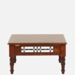 Hazel Solid Wood Coffee Table in Teak Finish - Image 5