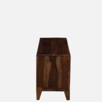 Maplehurst Sheesham Wood TV Stand in UV Resistant Aged Walnut Finish - Image 4