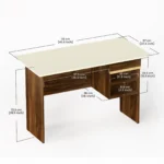 Modern Wooden Study Table with Storage - Image 3