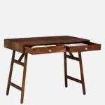 Mans Sheesham Wood Writing Table In Scratch Resistant Provincial Teak Finish - Image 5