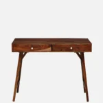 Mans Sheesham Wood Writing Table In Scratch Resistant Provincial Teak Finish - Image 6
