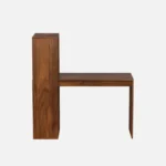 Rain Sheesham Wood Writing Desk with Spacious Work Surface - Image 6