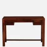 clone Sheesham Wood Writing Table in Scratch Resistant Honey Oak Finish - Image 7