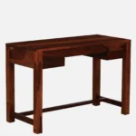 clone Sheesham Wood Writing Table in Scratch Resistant Honey Oak Finish - Image 8