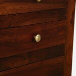 Villa Sheesham Wood Writing Table in Scratch Resistant Honey Oak Finish - Image 11