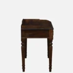 Shok Sheesham Wood Writing Table In Provincial Teak Finish - Image 5