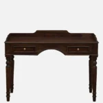 Shok Sheesham Wood Writing Table In Provincial Teak Finish - Image 6