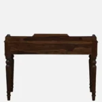 Shok Sheesham Wood Writing Table In Provincial Teak Finish - Image 8