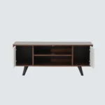 Vanya Solid Sheesham Wood TV Console In Natural Oak Finish - Image 7