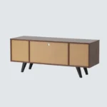 Vanya Solid Sheesham Wood TV Console In Natural Oak Finish - Image 9