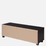 Ekam Minimalist Solid Wood TV Console In Clean Natural Finish - Image 4