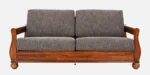 Haven Sheesham Wood 3 Seater Sofa in Brown Finish - Image 4