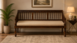 croma Sheesham Wood 3 Seater Sofa In Provincial Teak Finish