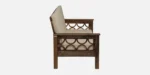 Tezal Sheesham Wood 3 Seater Sofa In Beige Colour - Image 7