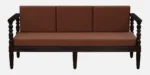 Klone Sheesham Wood 3 Seater Sofa In Mocha Mousse Colour - Image 3