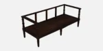Klone Sheesham Wood 3 Seater Sofa In Mocha Mousse Colour - Image 7