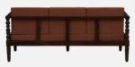 Klone Sheesham Wood 3 Seater Sofa In Mocha Mousse Colour - Image 8