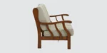 Orson Sheesham Wood 3 Seater Sofa in Teak Finish - Image 3