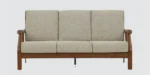 Orson Sheesham Wood 3 Seater Sofa in Teak Finish - Image 4