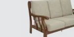 Orson Sheesham Wood 3 Seater Sofa in Teak Finish - Image 6